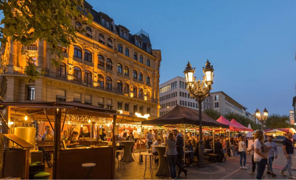 Rheingau Wine Festival Frankfurt degustación de vinos en Freßgass