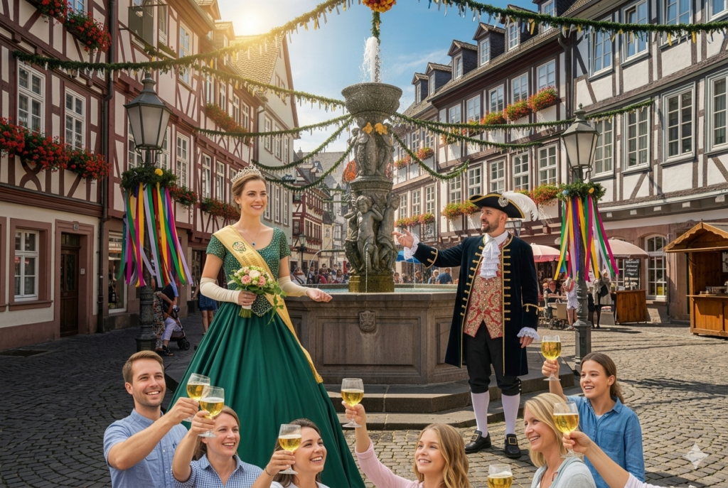 Sachsenhäuser Brunnenfest Frankfurt fiesta tradicional en Sachsenhausen