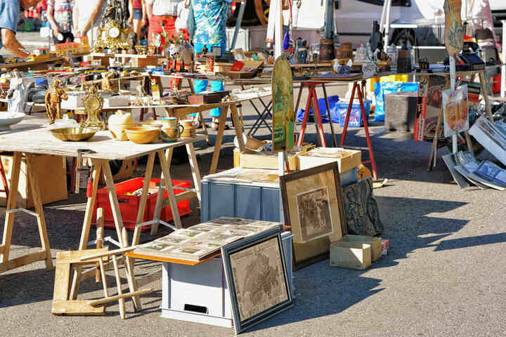 Flohmarkt mercado de pulgas en Frankfurt
