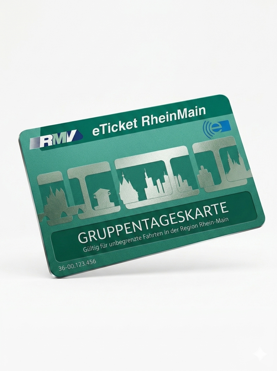 Red de transporte publico de Frankfurt: metro U-Bahn, tren S-Bahn y autobus